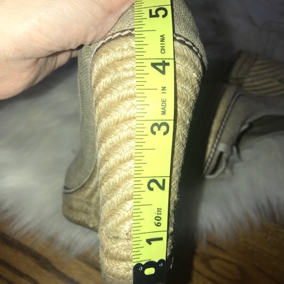 Tory Burch peep toe wedge espadrille heels size 8 - Picture 6 of 8